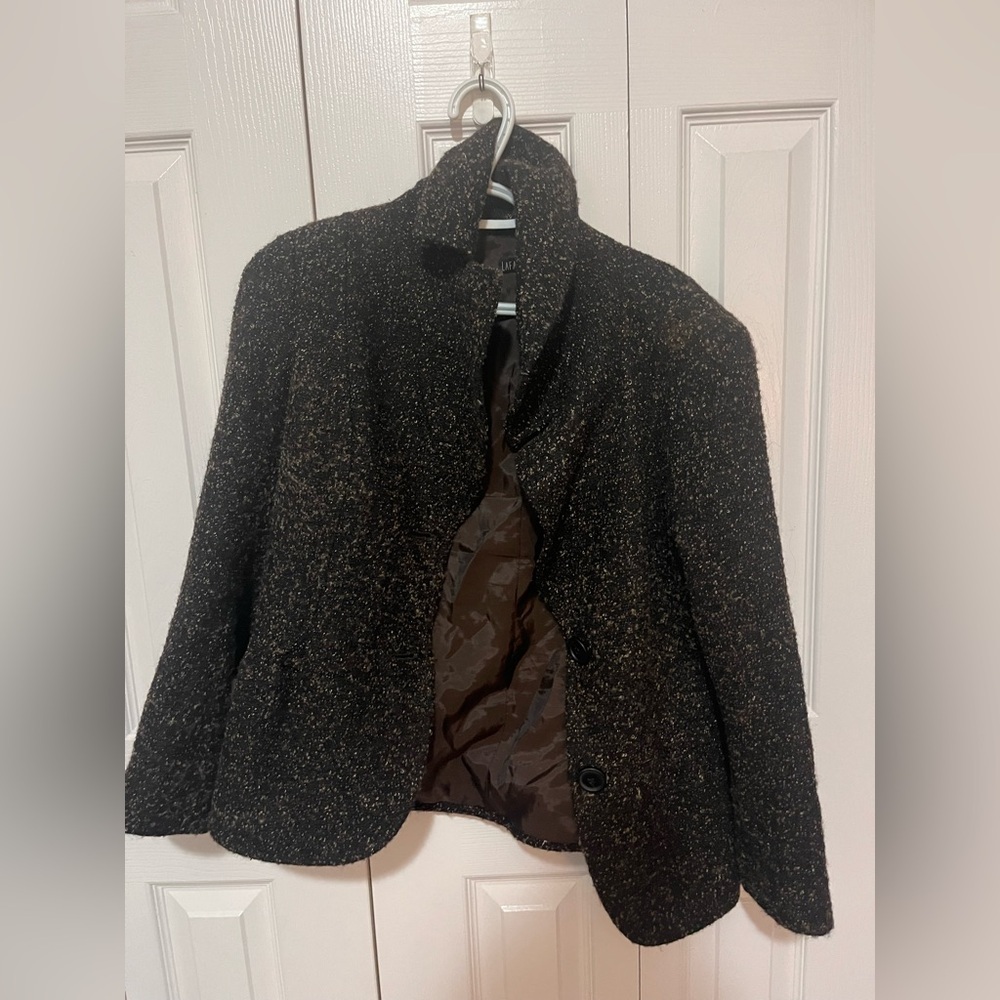 Lafayette 148 New York Textured Suit Jacket Size 10